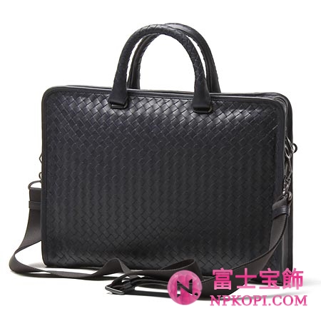 ボッテガヴェネタ/BOTTEGA VENETA/ レザーブリーフケース(２ＷＡＹ仕様) /ミッドナイトブルー248395 vq131 4014